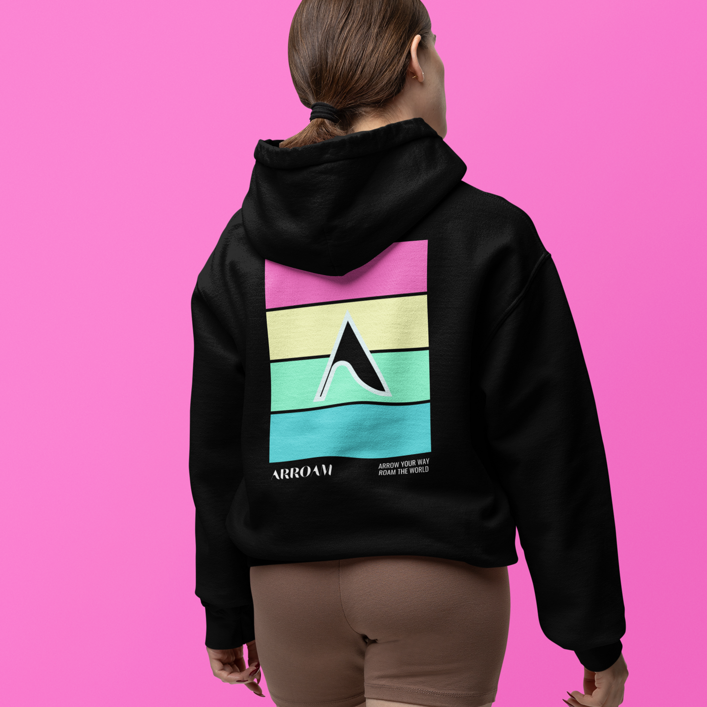 ARROAM The Hoodie Black Signature Series Back